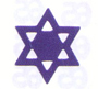 Royal Blue Star of David Confetti